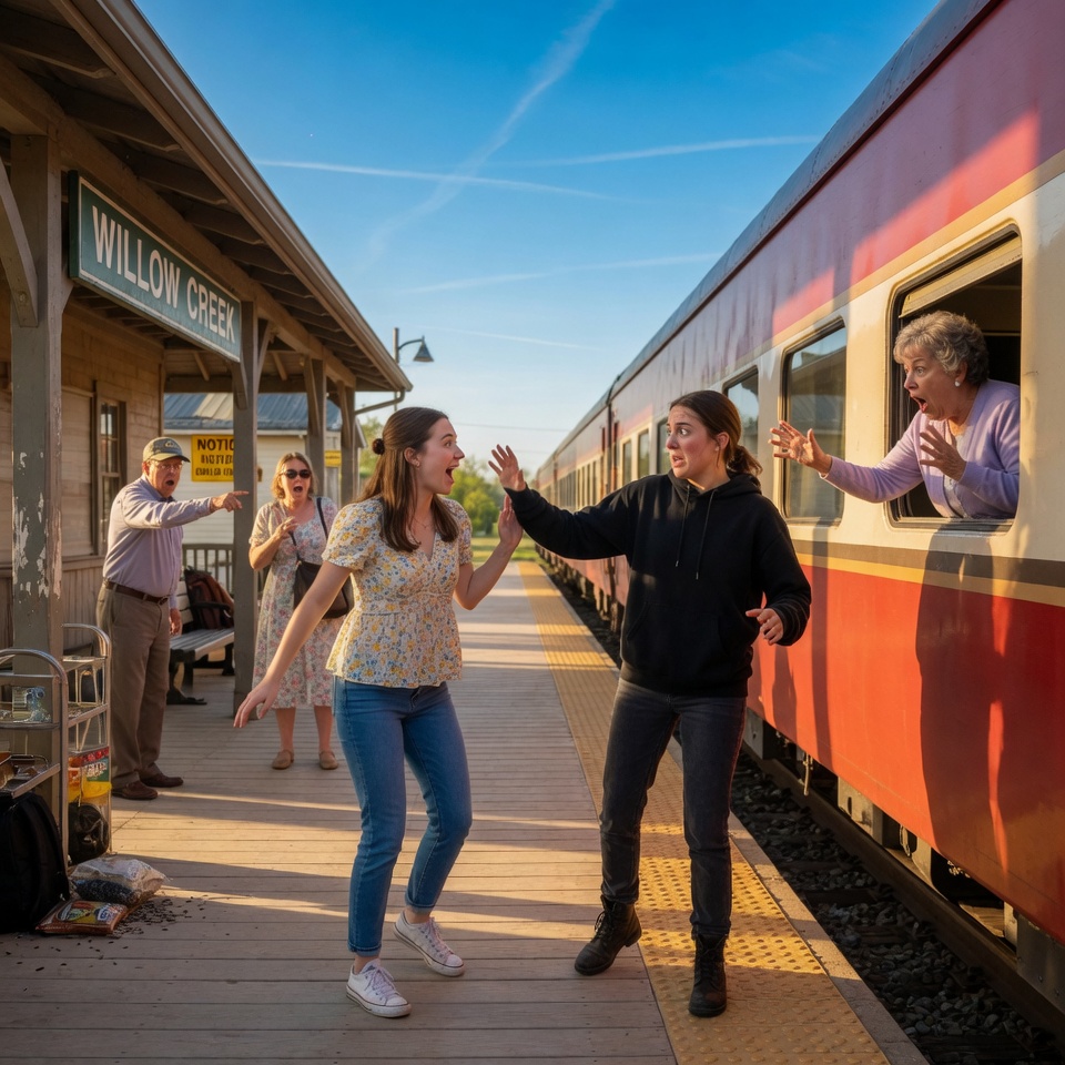 My Twin Sister Tried To Push Me In Front Of A Moving Train Because She Was Jealous… What Aunt Carla Saw From The Window Changed Our Lives Forever!
