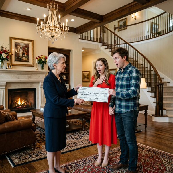 My girlfriend’s WEALTHY mother slid a $1 MILLION check across her table, DEMANDING I leave her daughter because I was just a “poor carpenter.” I stared at the money, realizing her ARROGANCE changed nothing. WILL SHE DESTROY OUR LIVES?!