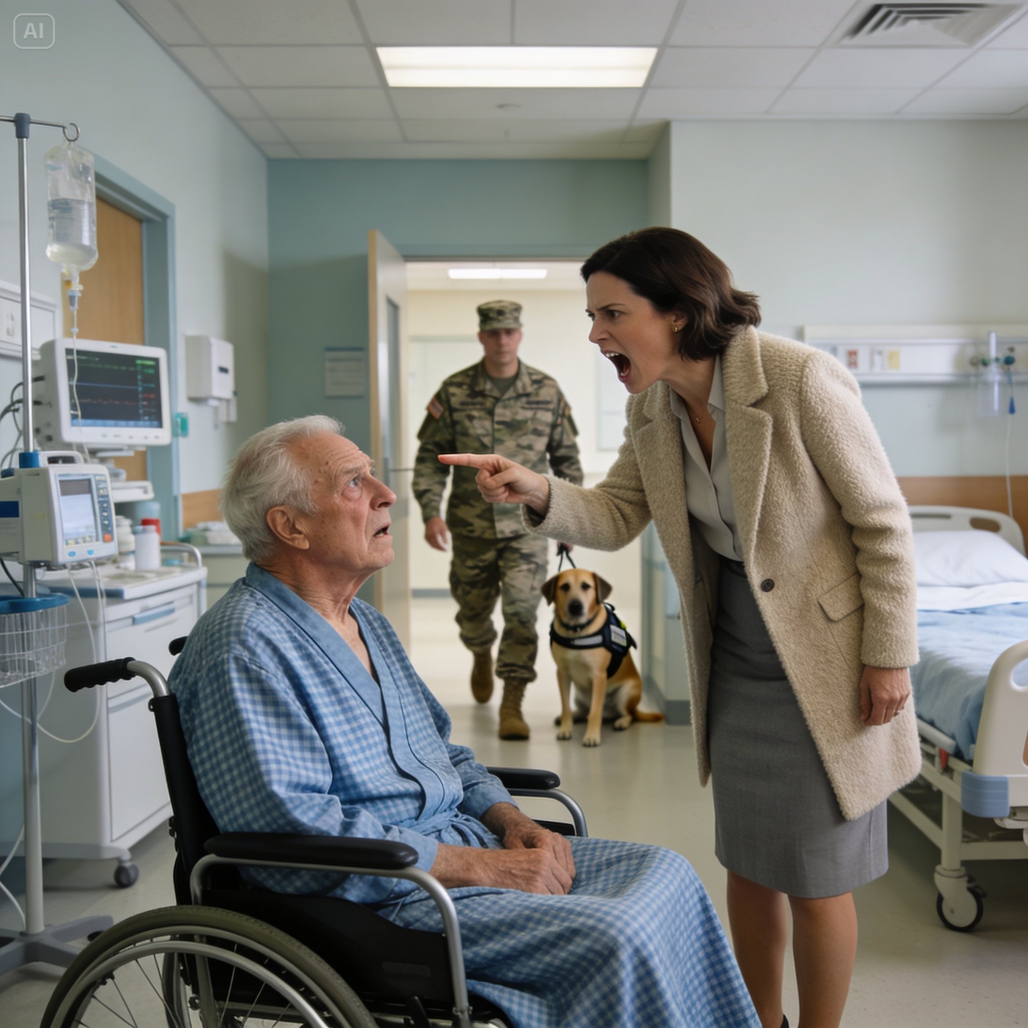 I survived multiple combat deployments overseas, but nothing could have prepared me for the chilling secret hiding behind my father’s trembling hands and that administrator’s fake smile.