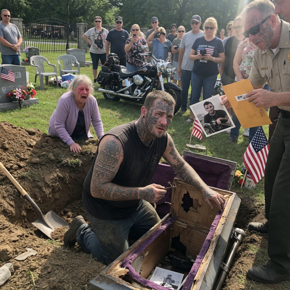 SO SCARY – He Ignored Every Scream and Warning to Dig at the Cemetery, But the Moment He Pulled a Rusted Key from the Dirt, the Crowd Realized He Wasn’t Stealing a Body… HE WAS EXPOSING A BURIAL THAT SHOULD NEVER HAVE HAPPENED?!