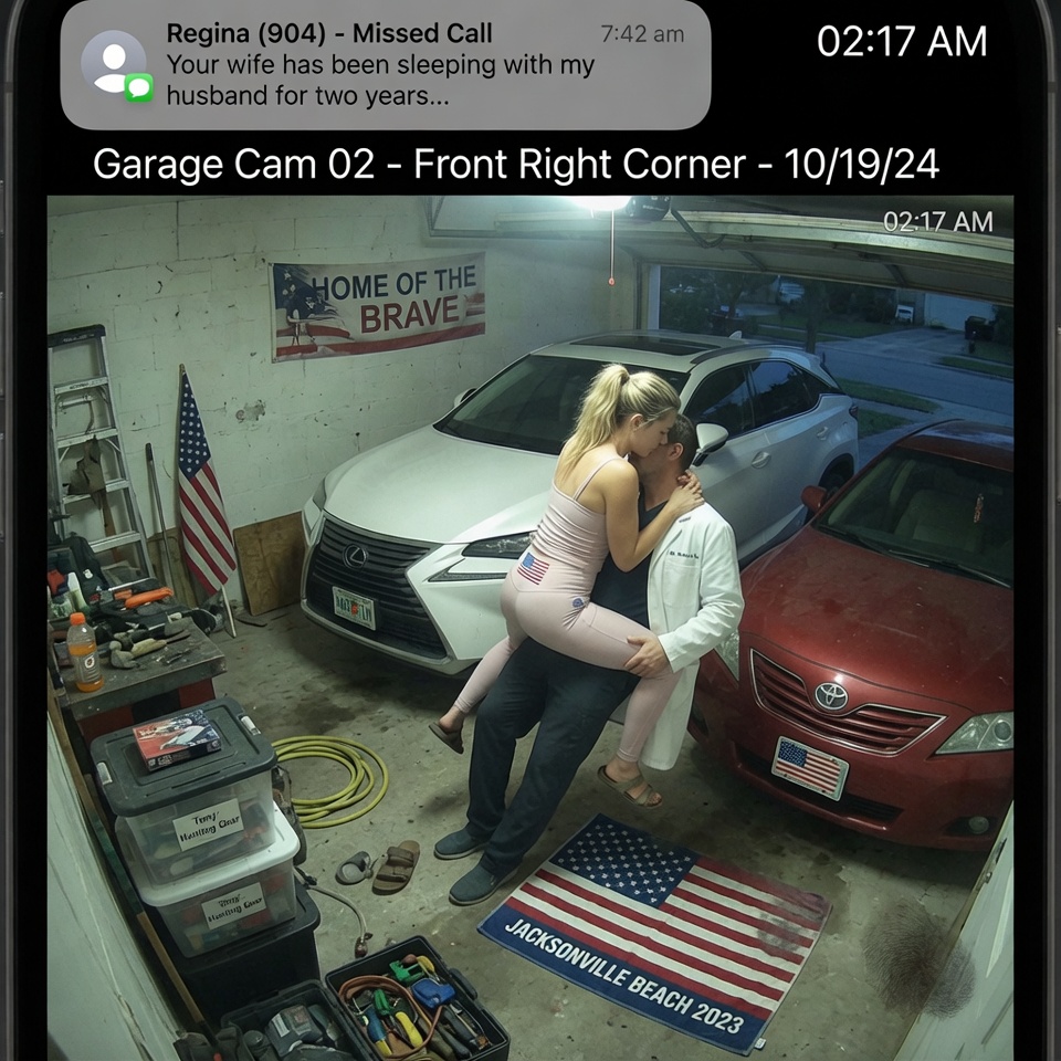 AMAZING PLOT TWIST – She snuck another man into their garage while he was away on business, never knowing her own driveway camera was filming… WHAT HAPPENS WHEN KARMA PAYS HER A VISIT?