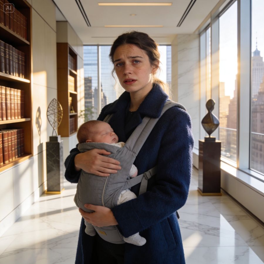 She walked into the billionaire’s office with an 11-day-old baby. He sat with his lover, but the real shock was just beginning.