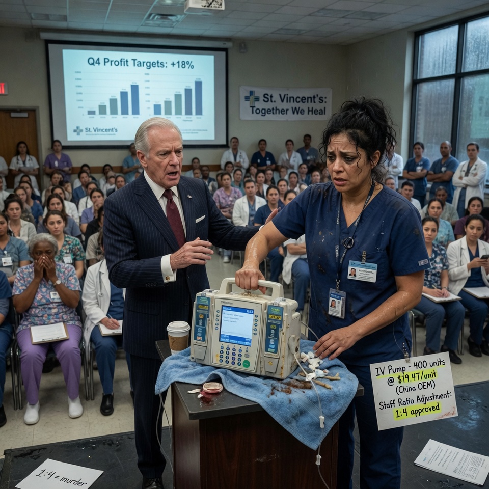 A dedicated Chicago nurse faced losing her pension and her patients to a ruthless corporate CEO, but her next move shocked the entire city.