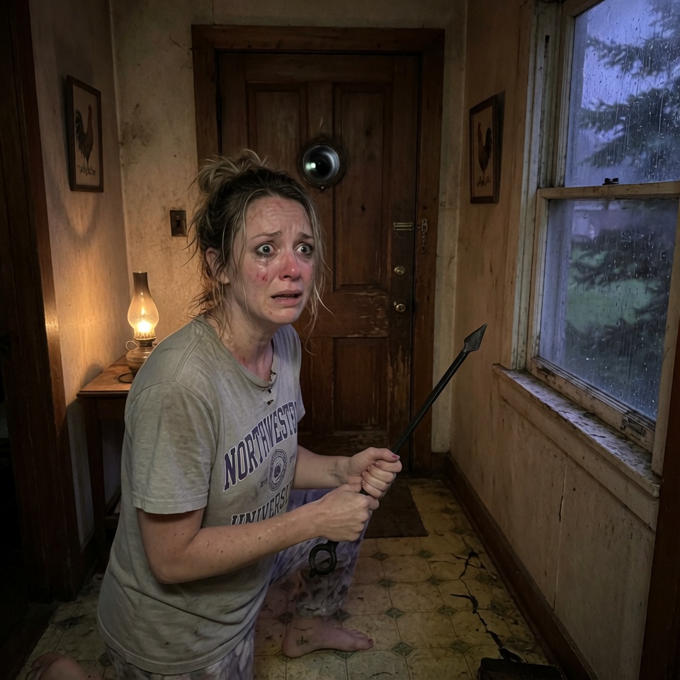 The storm was loud, but the heavy thud against my front door was louder, and it was bleeding.