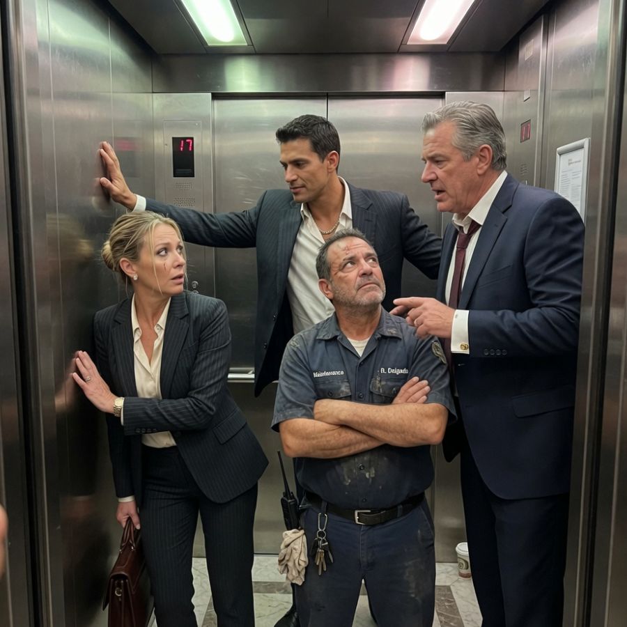 The Janitor Stood Between Me and the Men Threatening My Life—Six Words Changed Everything Forever.