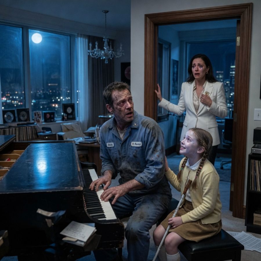 My boss caught me playing her daughter’s piano at midnight and the look on her face ruined me.