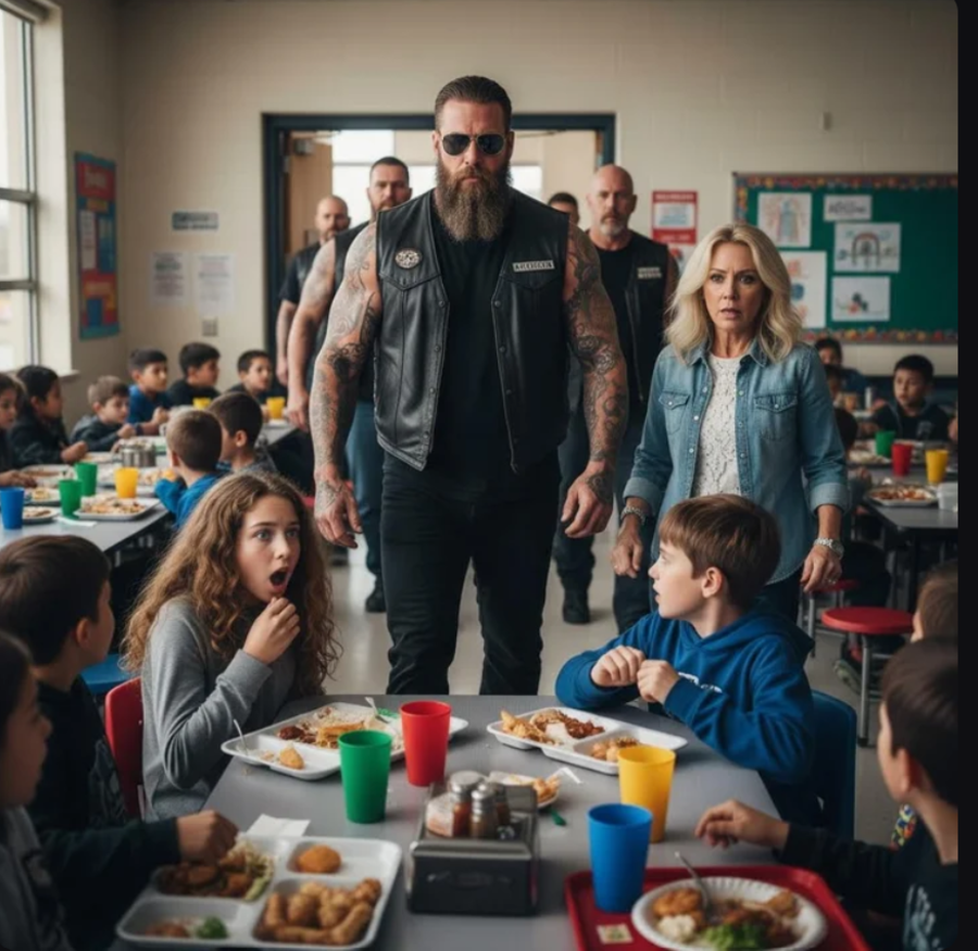 “My Dad Is a Biker,” He Said. The Class Laughed — Until a Hells Angel Walked In