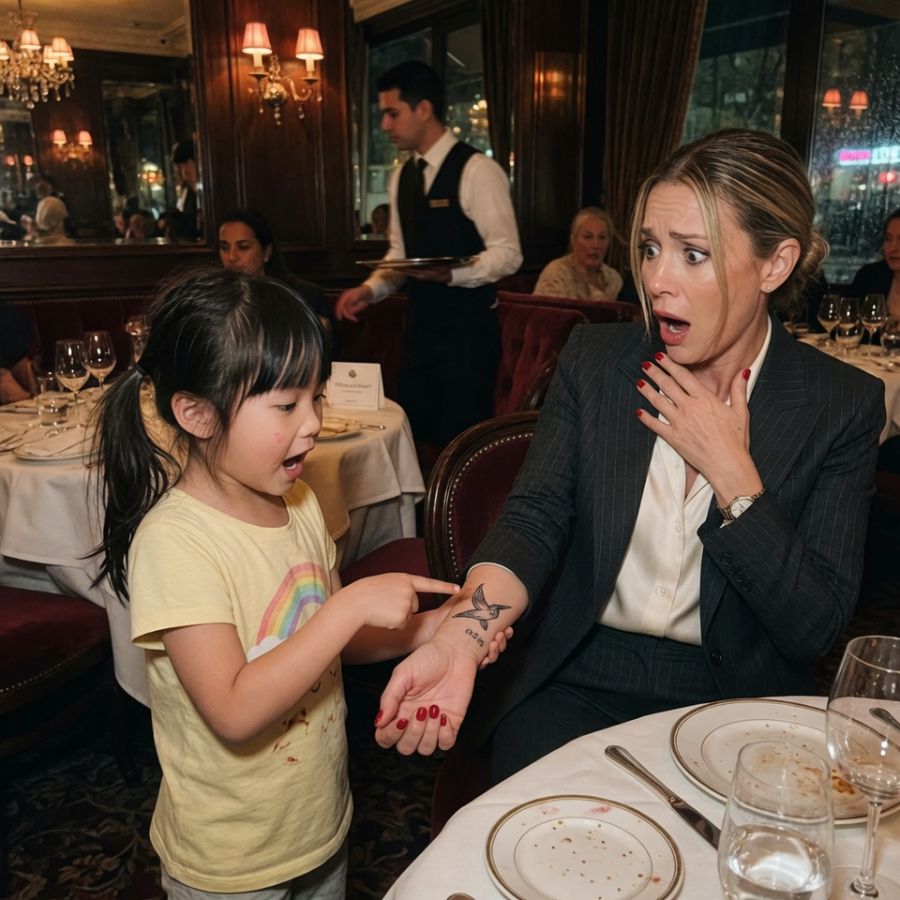 The CEO stared at the delivery driver’s wrist and her world stopped, realizing his daughter knew their darkest secret.