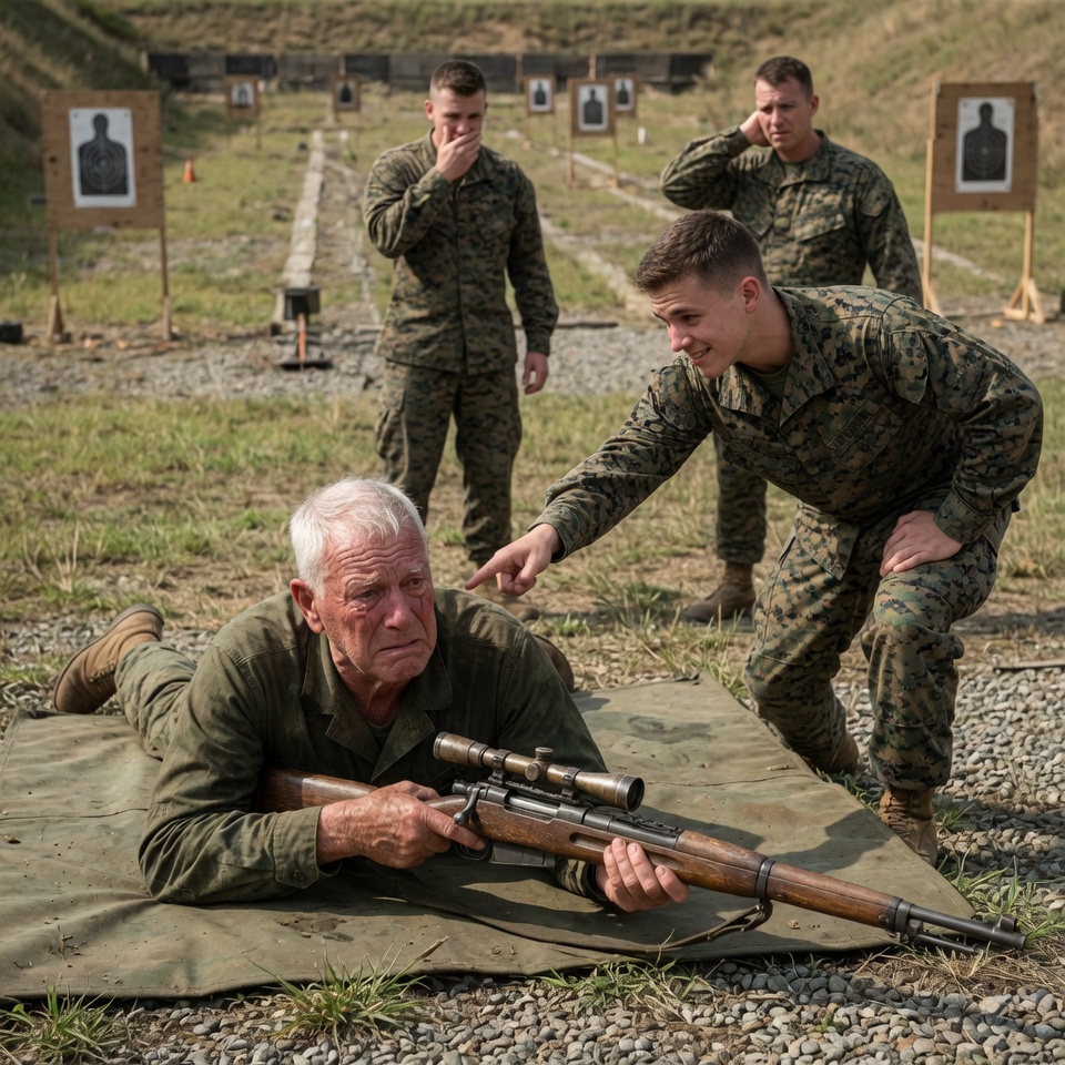 Young Marines mocked my old rifle at the line. Then why did my scratched scope bring a general across the gravel to my firing mat before my first shot?