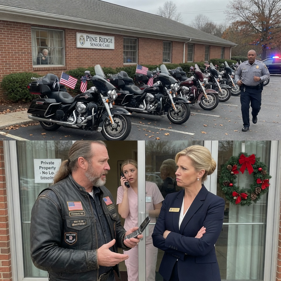 40 MOTORCYCLES PULLED UP TO A NURSING HOME IN DEAD SILENCE. THE STAFF CALLED THE POLICE, CERTAIN OF TROUBLE. BUT WHEN …..