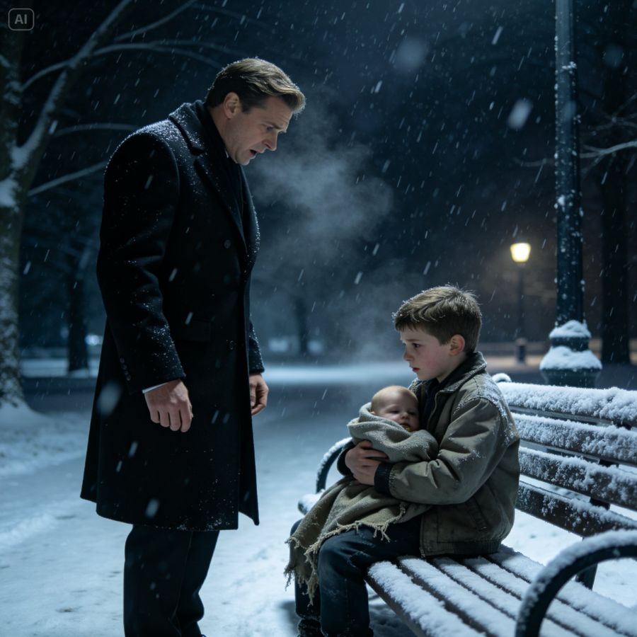 A Cold Night, A CEO’s Choice, and the Secret That Changed Everything for Two Abandoned Children Forever.