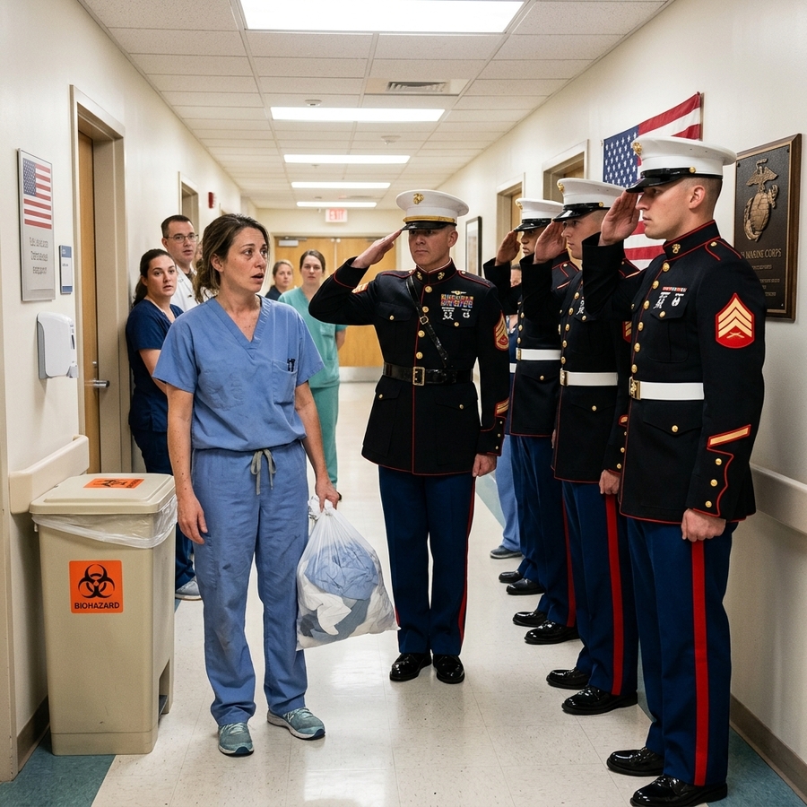 The ICU Nurse Nobody Noticed — Until Marines Stormed In and Saluted ‘Staff Sergeant Ma’am’