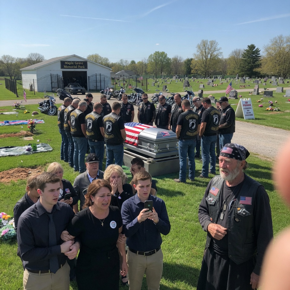 “They ruined his life once — now they’re ruining his funeral!” my mother screamed as fifteen bikers formed a wall around my uncle’s casket. I thought we were seconds away from a fight in the middle of a cemetery.