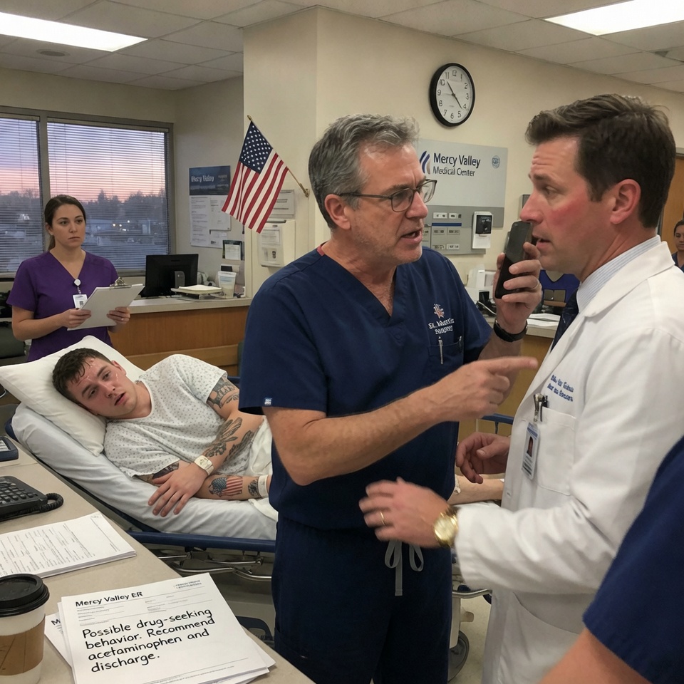 MY SON SCREAMED IN PAIN BUT THE ER DOCTOR CALLED HIM A DRUG SEEKER. I DROVE 100 MILES FURIOUS, BUT MY TITLE MEANT NOTHING. THE TRUTH NO ONE HAS TOLD?