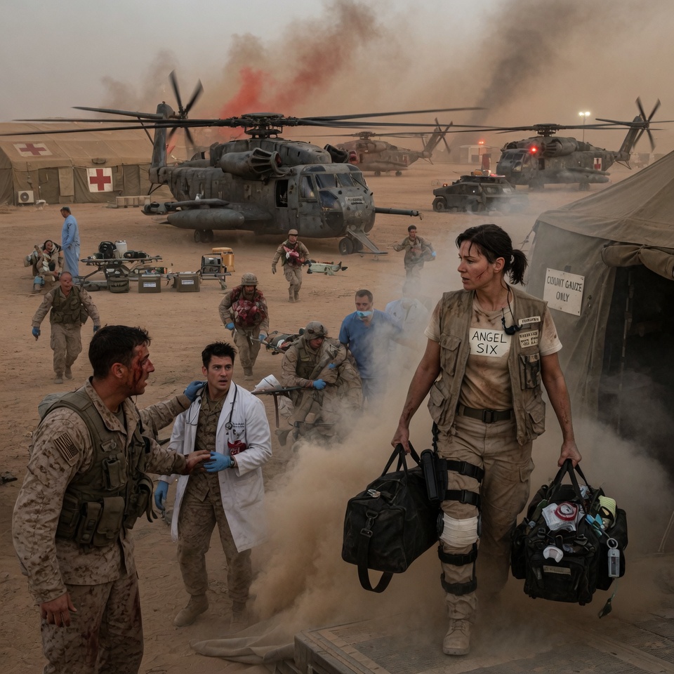 A brilliant Boston surgeon banished a disabled nurse to the closet—until four massive Marine helicopters landed in Texas demanding only her.