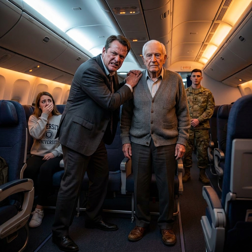 The air marshal grabbed my arm and told me to sit down before I caused a panic.