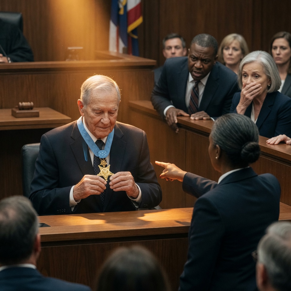 The lawyer pointed a manicured finger at the Medal of Honor on my chest and told the whole courtroom, “This medal is fake.”