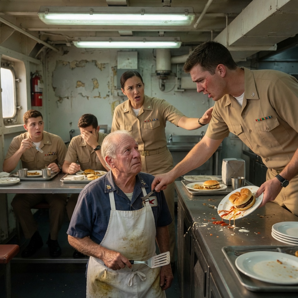 I watched a lieutenant shame our old cook over cheddar. Why did our captain make my whole mess hall stare at the faded Thunderbird patch?