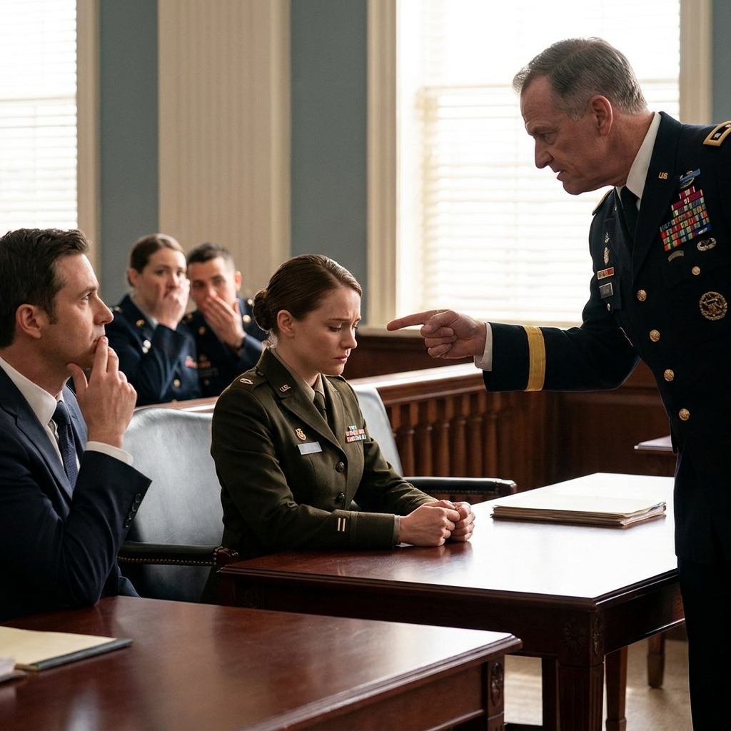 My commanding general called me a traitor in open military court while grieving families cried. I remained completely silent and folded a perfect paper triangle.