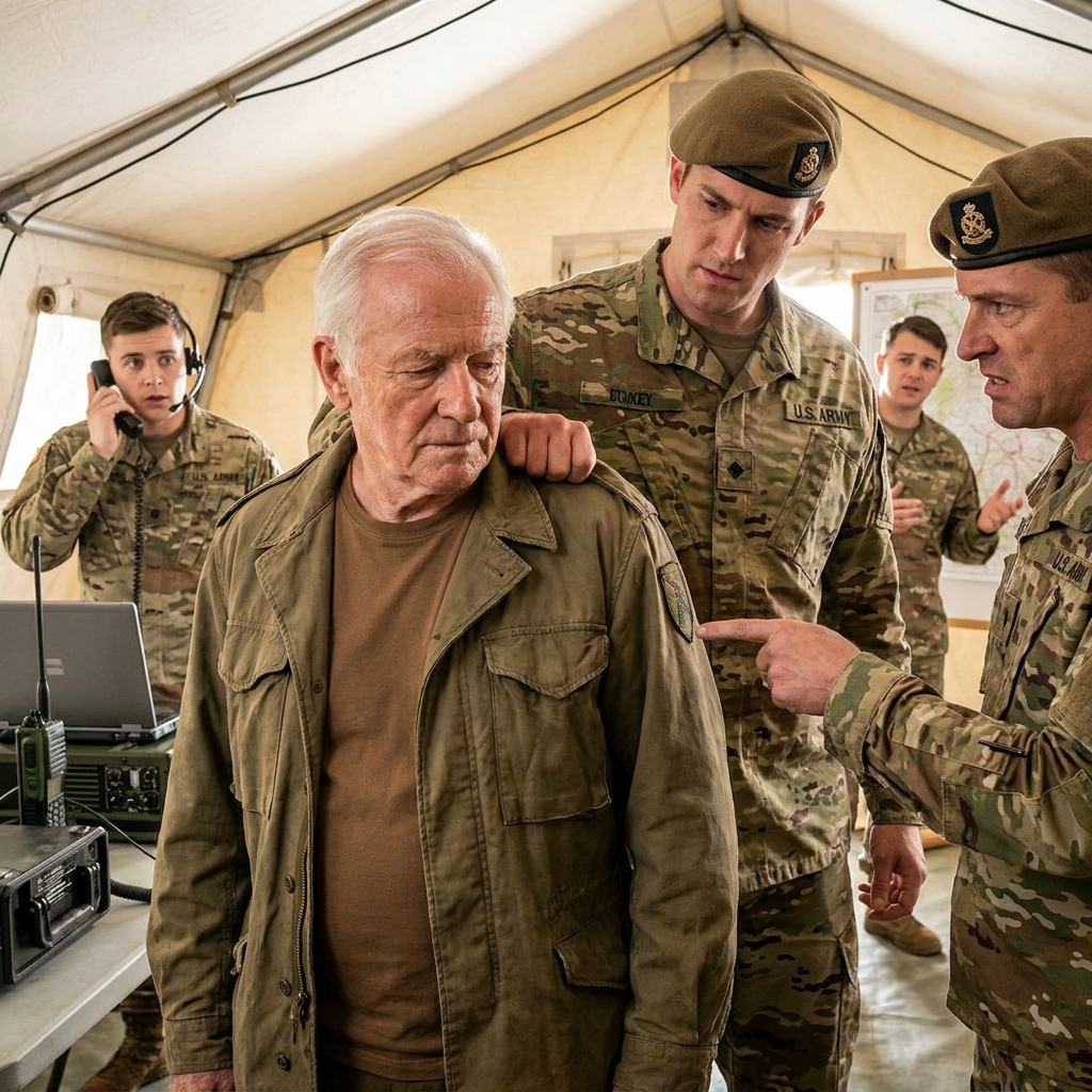 A Navy Seal called me Grandpa and ordered my arrest. Then my worn serpent patch made every officer in that command tent raise a hand.