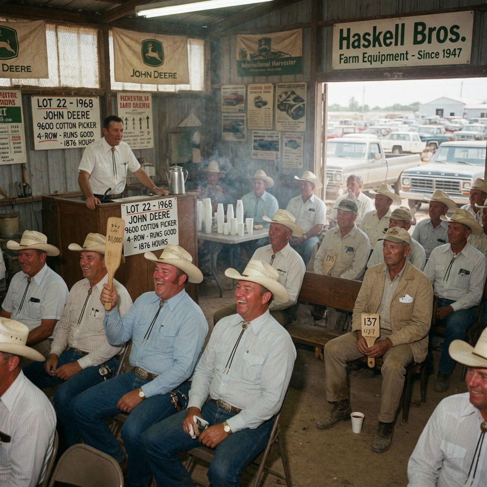 They Laughed When the Poorest Farmer in Town Bid on the Tractor. But When the 1980s Financial Crash Wiped Out the Town’s Millionaires, His Hidden Kitchen Drawer Revealed a Secret That Brought the Wealthiest Men to Their Knees.