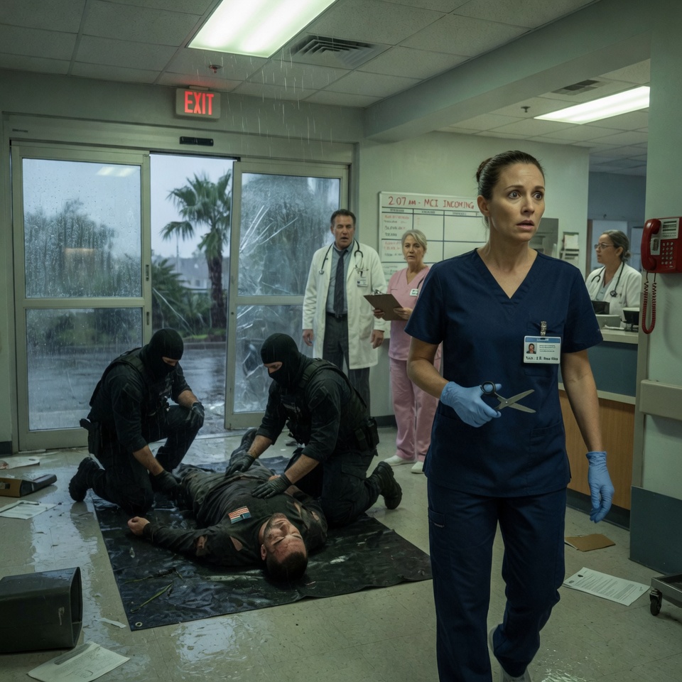 I played the weak, invisible nurse for months, until tactical operators carried him into my ER…