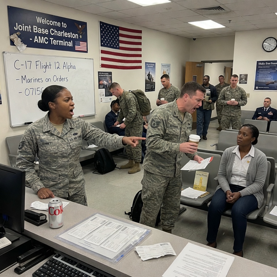 A USMC Captain Tore Up Her Boarding Card At The C-17—Then The Wing CO Offered Her His Seat