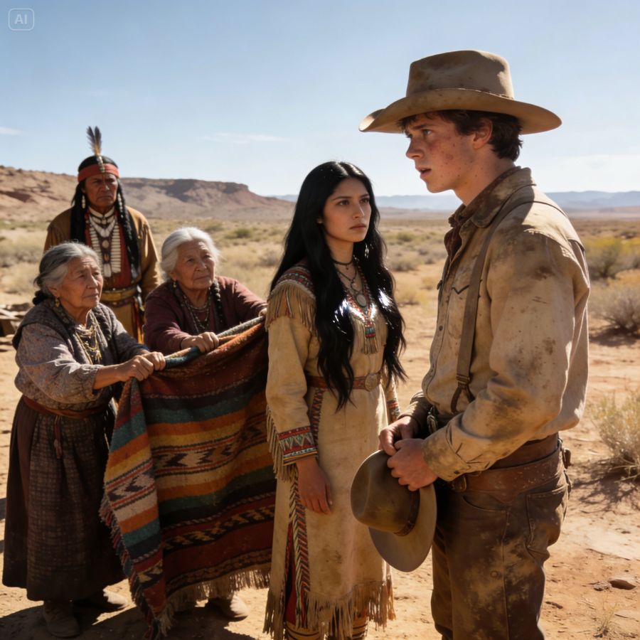 I Saved an Apache Chief’s Granddaughter and His Reward Was His Rejected Daughter, a Wife No Man Wanted