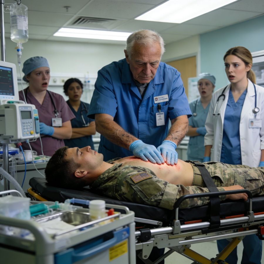 I Was Just the Janitor Until a Soldier’s Heart Stopped on My Floor