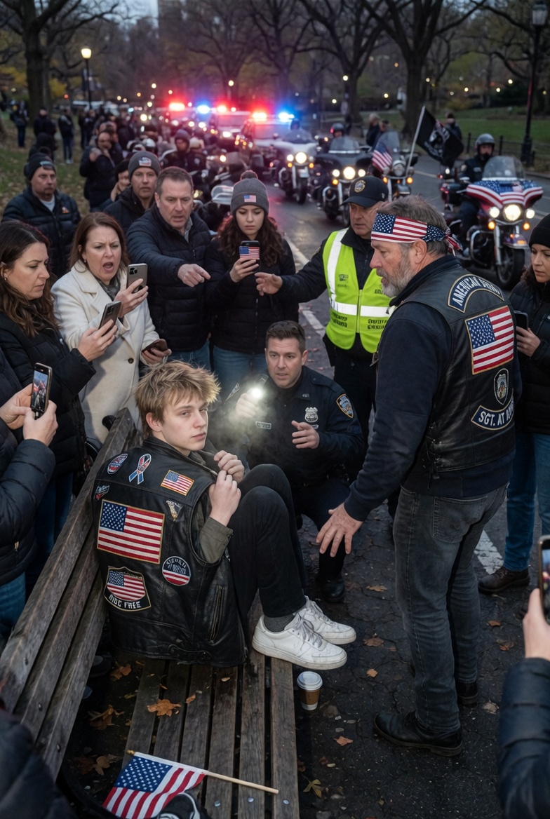 People thought the biker was about to do something terrible — until they realized the child on the park bench hadn’t moved for a long time.