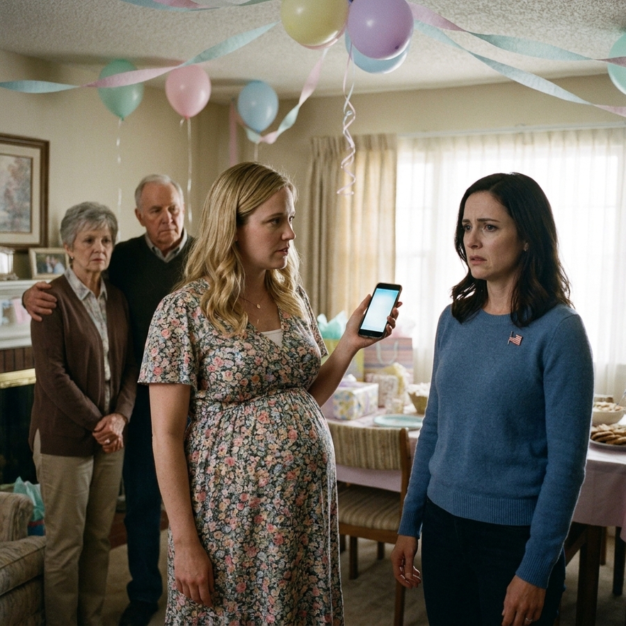 MY SISTER RAISED A GLASS AT HER BABY SHOWER AND ANNOUNCED MY DEAD HUSBAND WAS THE FATHER