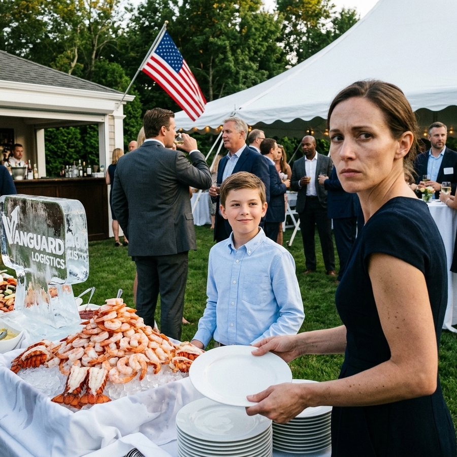 A 12-YEAR-OLD BLOCKED THE BUFFET AND CALLED ME A CHARITY CASE. THE FAMILY LAUGHED