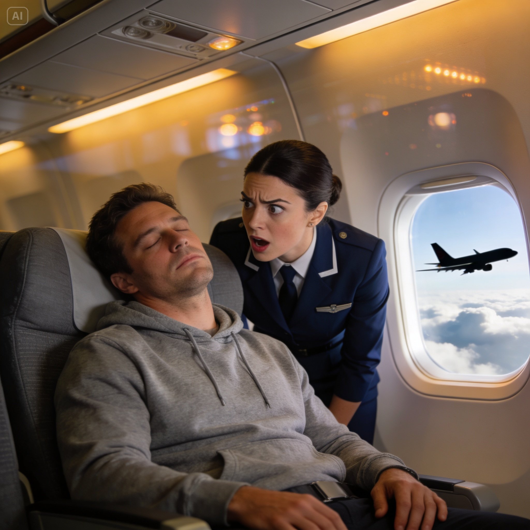 I was just an exhausted father in seat 8A trying to get home, but when the captain’s panicked voice crackled over the intercom begging for a military pilot, my blood instantly ran cold and the whole plane fell dead silent.