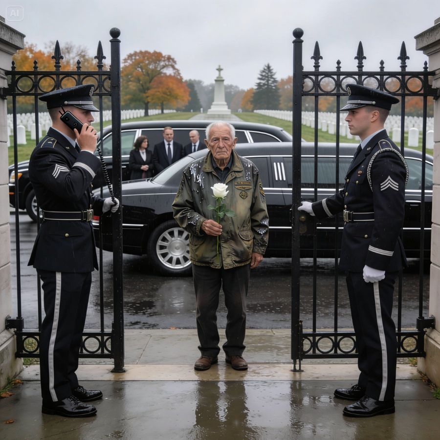 Two Guards Blocked Me At His Funeral, Until The Bugle Played And They Saw My Face.