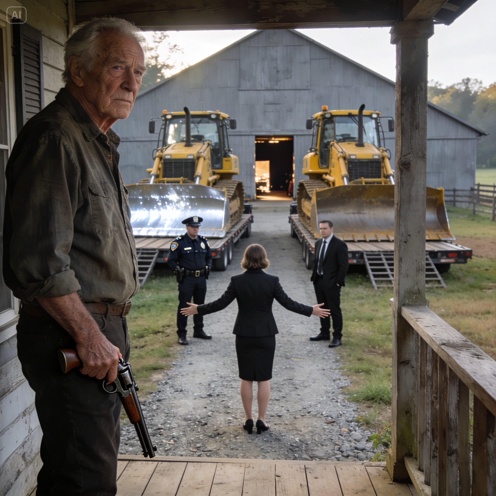 HE SLEPT IN HIS BARN WITH A SHOTGUN FOR 6 YEARS. WHEN THE BULLDOZERS ARRIVED, THE FOREMAN GLANCED UNDER THE FLOOR AND CALLED THE FBI. WHAT WAS HE GUARDING? YOU’LL NEVER GUESS.