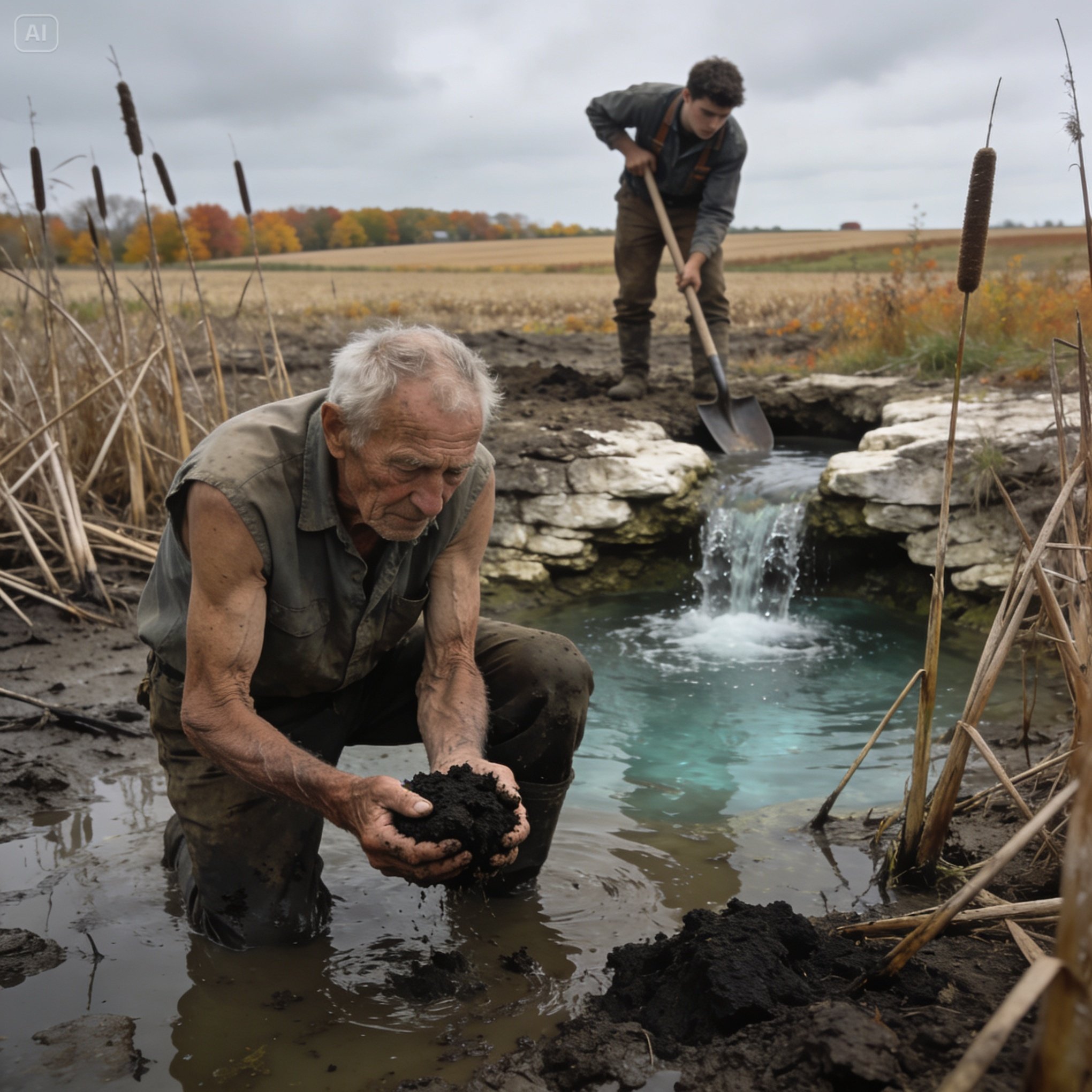 HE BOUGHT 40 ACRES OF SWAMPLAND FOR $185. HIS KIDS CALLED IT DEMENTIA. THEN HE DRAINED THE WATER AND FOUND WHAT WAS BURIED. WHAT WOULD YOU HAVE DONE?