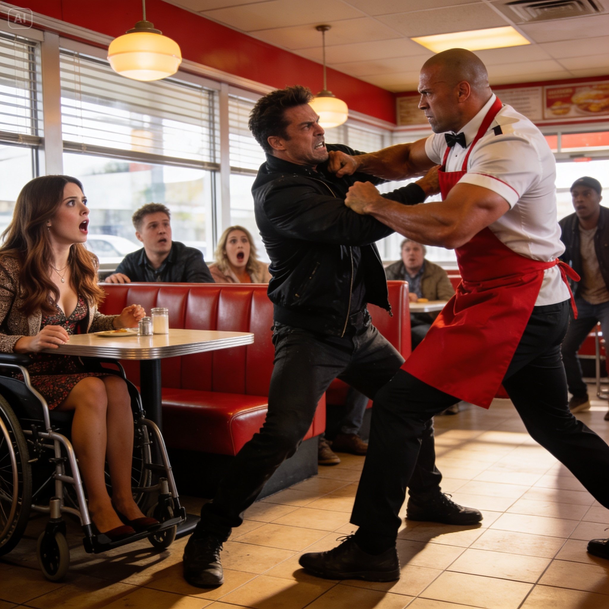 I thought the night shift at a rundown Seattle diner would finally give my sick daughter peace, until three heavily armed men walked through the doors looking for the terrified, wealthy woman hiding in the corner booth…