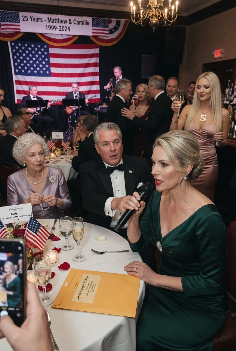 AT OUR 25TH ANNIVERSARY DINNER INSIDE CHICAGO’S DRAKE HOTEL, MY HUSBAND STOOD UP AND SERVED ME DIVORCE PAPERS IN FRONT OF 96 GUESTS. BUT HE MADE ONE FATAL MISTAKE. THE RESULT WAS NOTHING HE EXPECTED. WHAT WOULD YOU HAVE DONE NEXT?