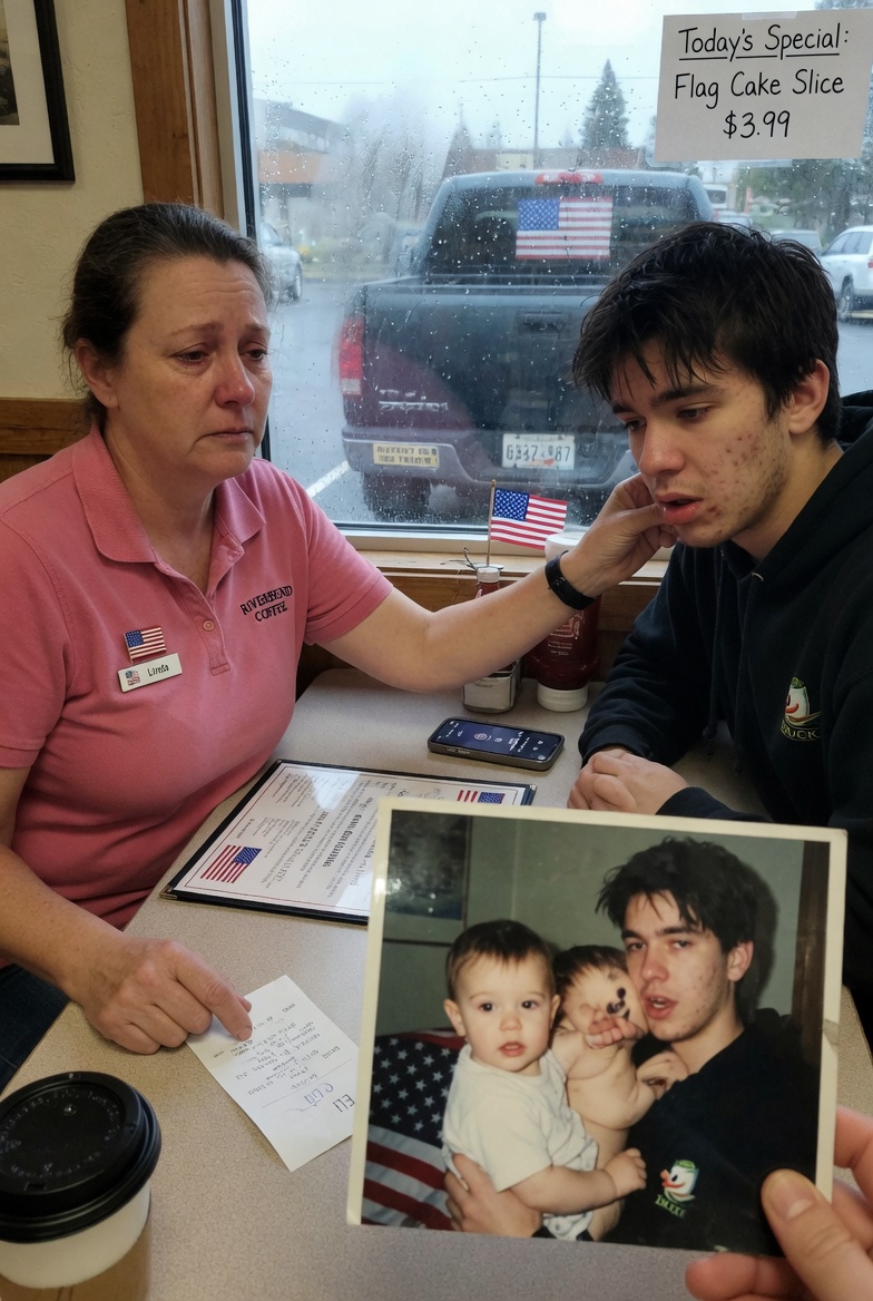 At a small-town café in Oregon, 15 years after my son’s death, I served a stranger with his EXACT birthmark. When I asked how he knew me, he FROWNED and walked away WITHOUT A WORD. WOULD YOU HAVE LET HIM GO?