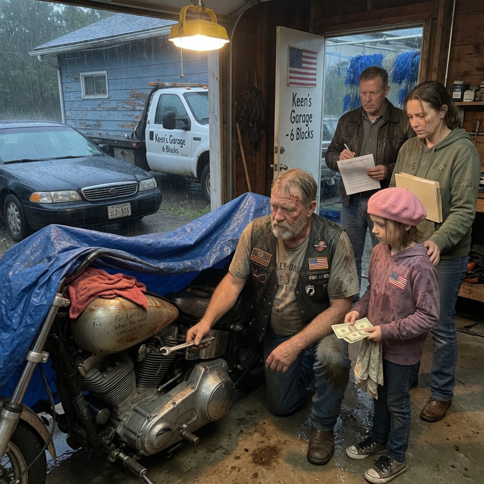 Little Girl Asked a Biker to Fix Dad’s Old Bike — What Hells Angels Did Brought Tears