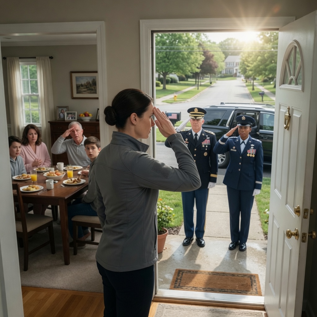 I LET THEM PITY ME FOR YEARS AFTER COMING HOME EARLY, BUT WHEN TWO UNIFORMED OFFICERS BARGED INTO OUR DINING ROOM, MY SECRET DOUBLE LIFE WAS FINALLY REVEALED!