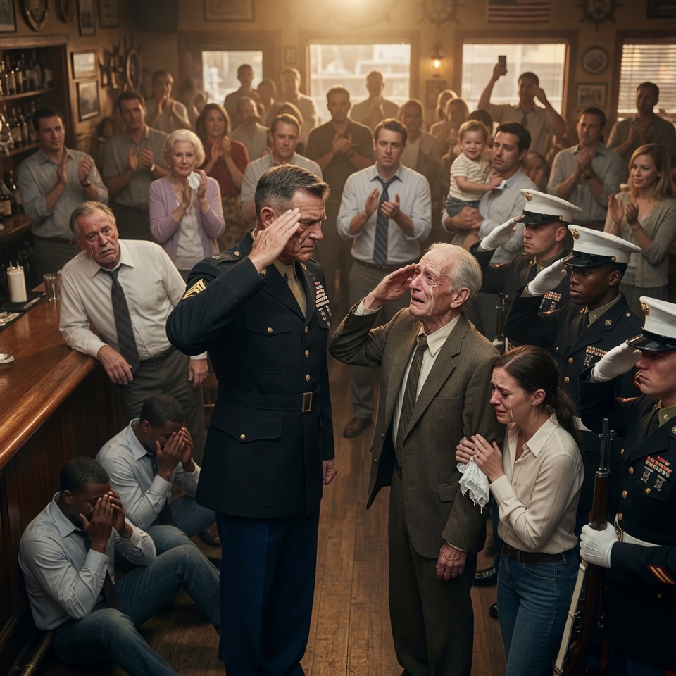 They called my Silver Star a state fair prize and told me to leave the diner. The bell on the door jingled, and six men in dress blues stepped inside without a word.