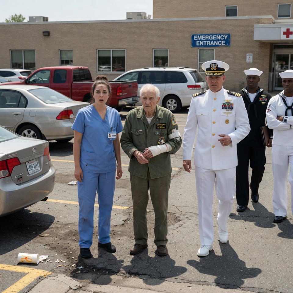 They Thought She Was Just a Nobody Rookie Nurse and Fired Her for Breaking the Rules to Save an Elderly Veteran. They Were Wrong. Minutes Later, a Military Chopper Landed on the Roof, and a US Navy Admiral Stepped Out Searching for a Classified Hero Known Only as “Iron Wolf.”