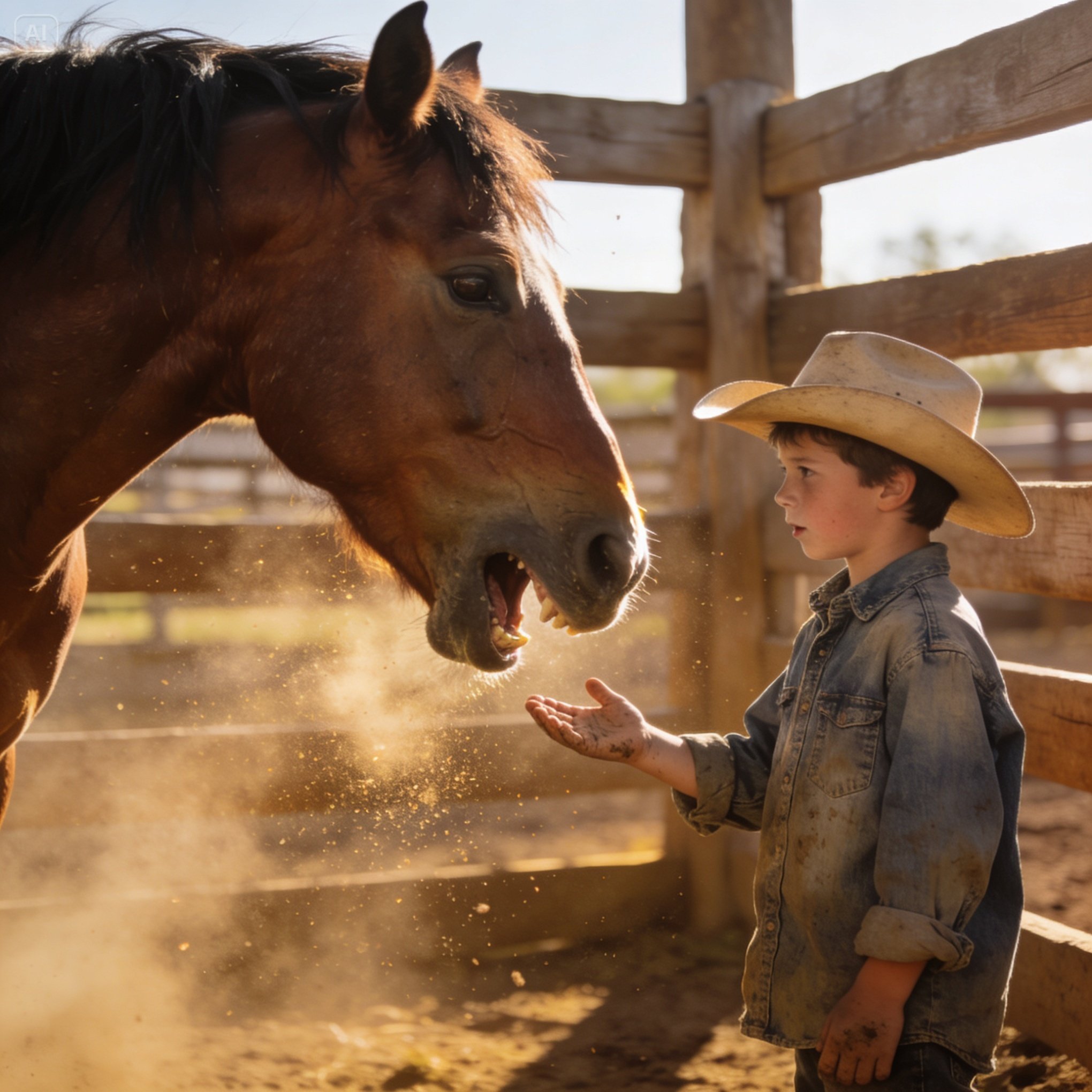 I was about to put down the most dangerous horse in Texas when a barefoot kid stopped the bullet.