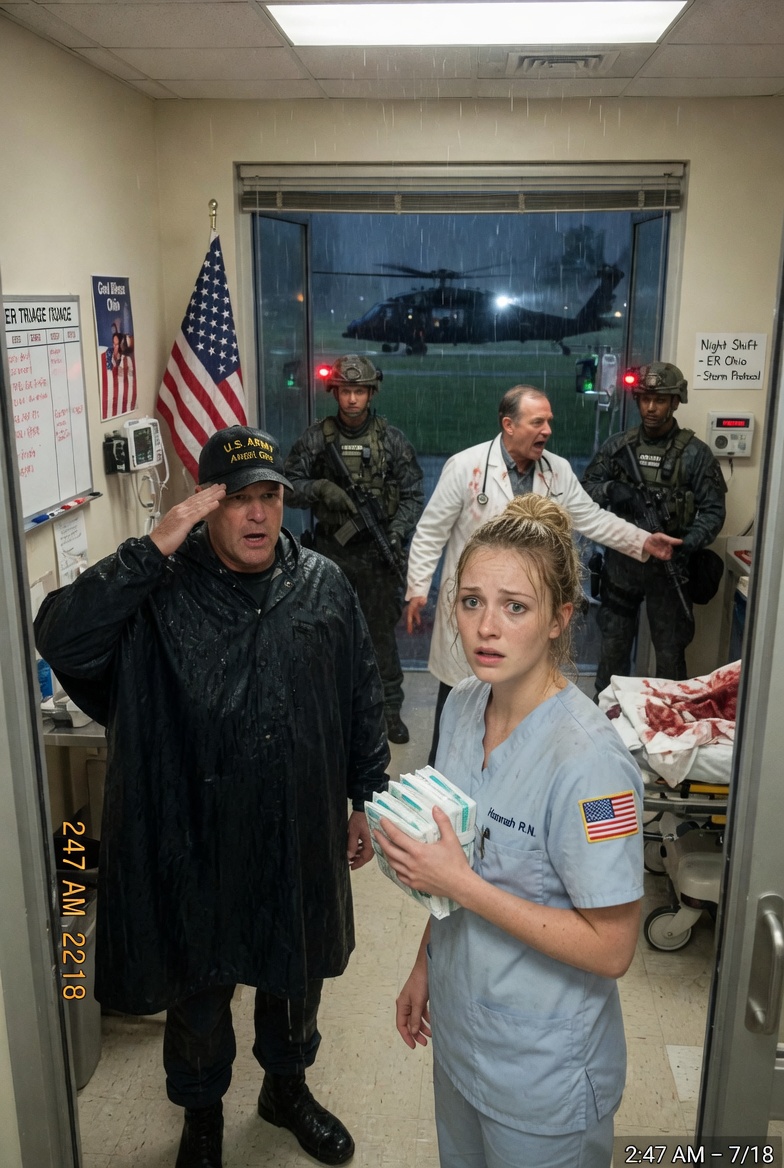 Everyone in my Ohio town IGNORED the quiet ER nurse. We assumed she was WEAK. Until eight BLACK HAWKS shattered the storm, landed on our lawn, and a colonel SALUTED her. THE TRUTH SHE HID WAS DESTROYING US. HOW COULD WE BE SO BLIND?  —“