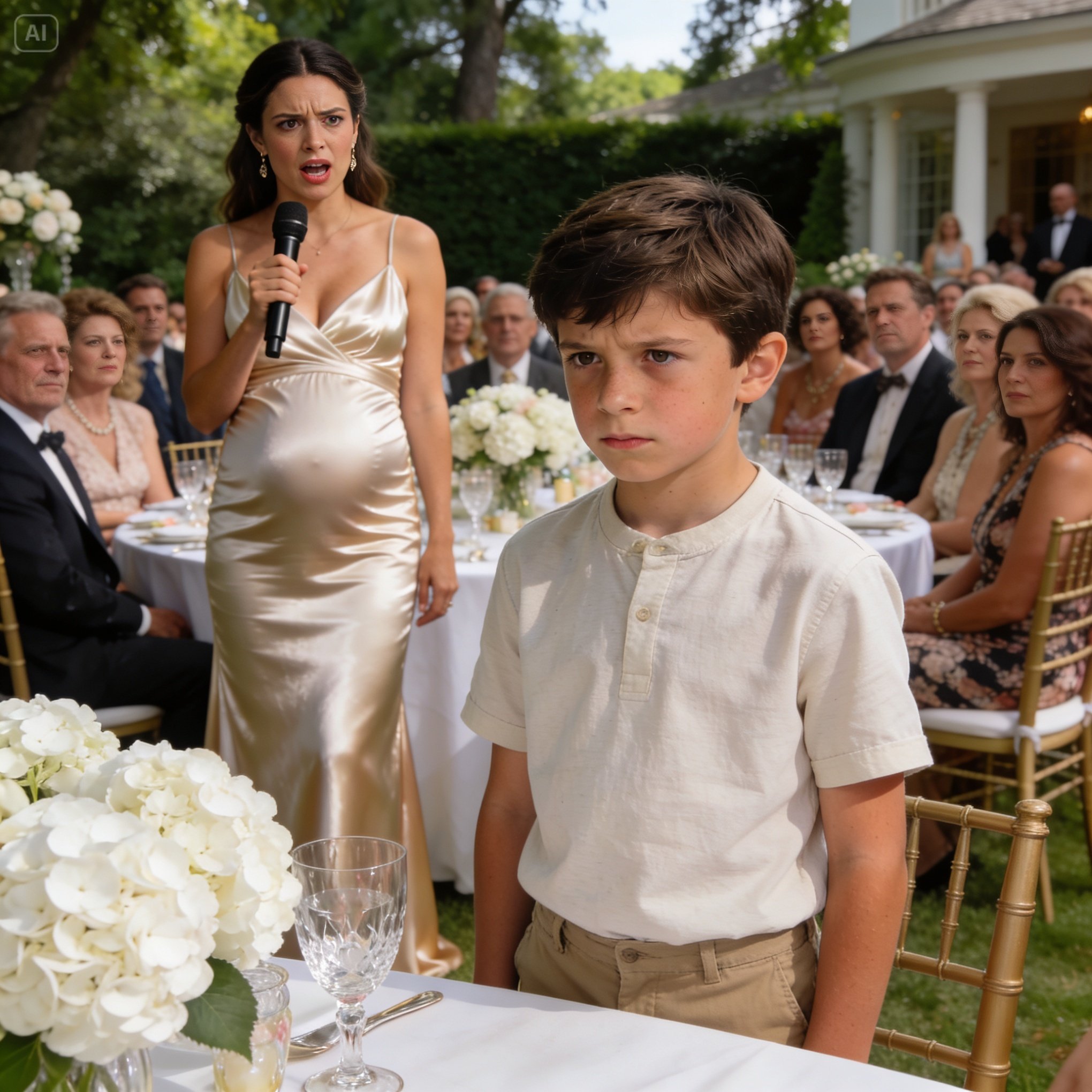 My golden-child sister humiliated me at her lavish baby shower, so my eight-year-old son completely destroyed her perfect life.