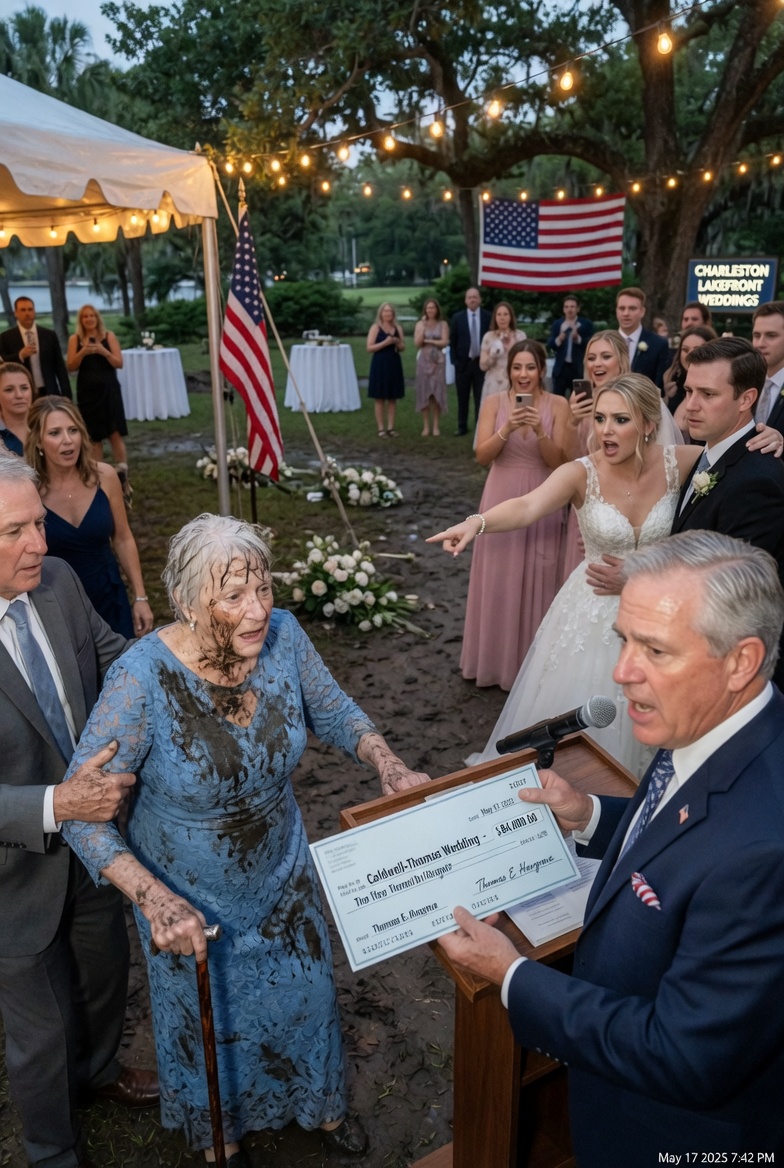 A CHARLESTON WEDDING COLLAPSED when the BRUTE BRIDE SHOVE*D my SICK WIFE into the MUD. I GRABBED the MICROPHONE and ENDED the NIGHT. The CELEBRATION STOPPED. The TRUTH NO ONE HAS TOLD… WHY DID MY SON LAUGH AT HIS OWN MOTHER?