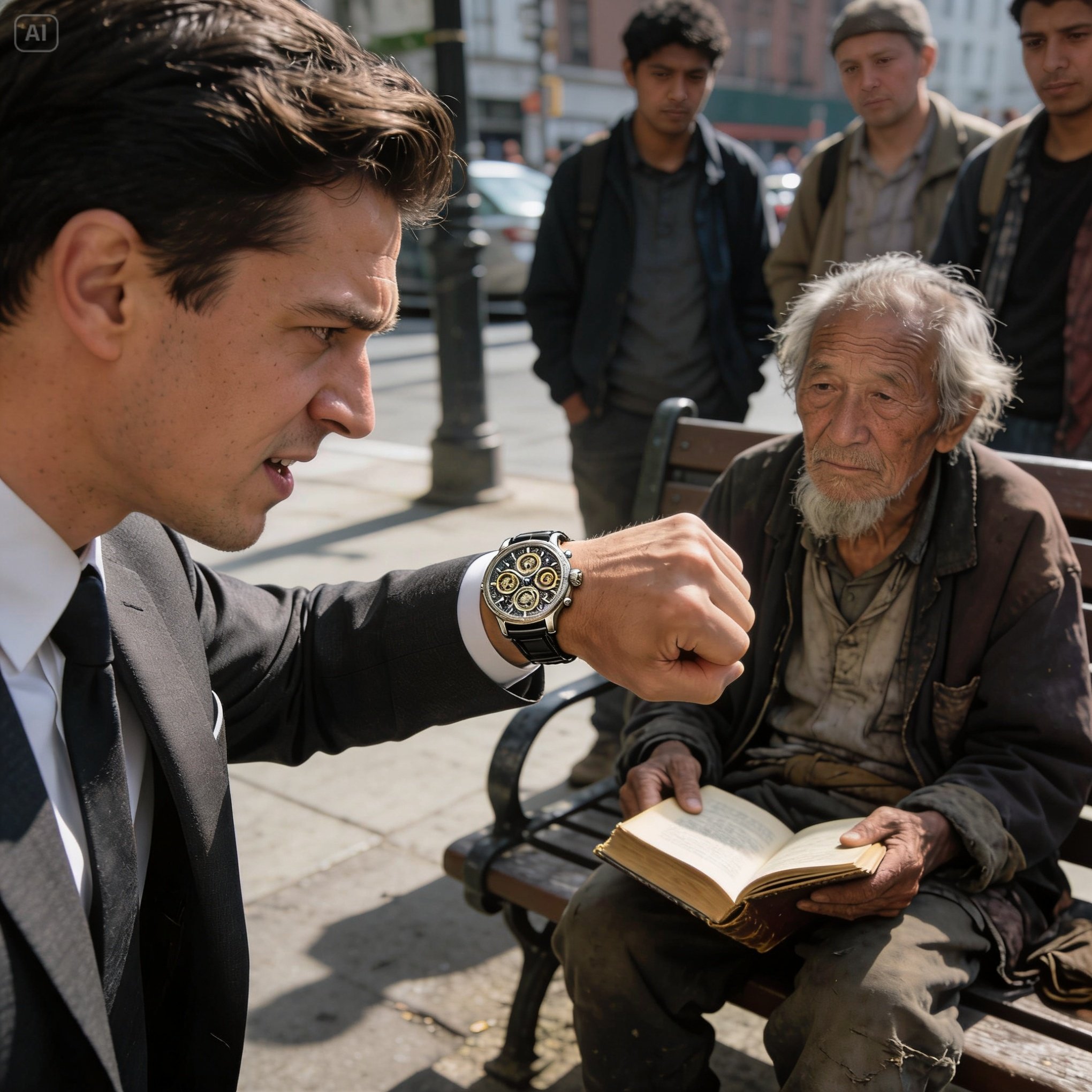 I believed my incredibly expensive watch made me better than everyone until an old homeless man destroyed my ego.