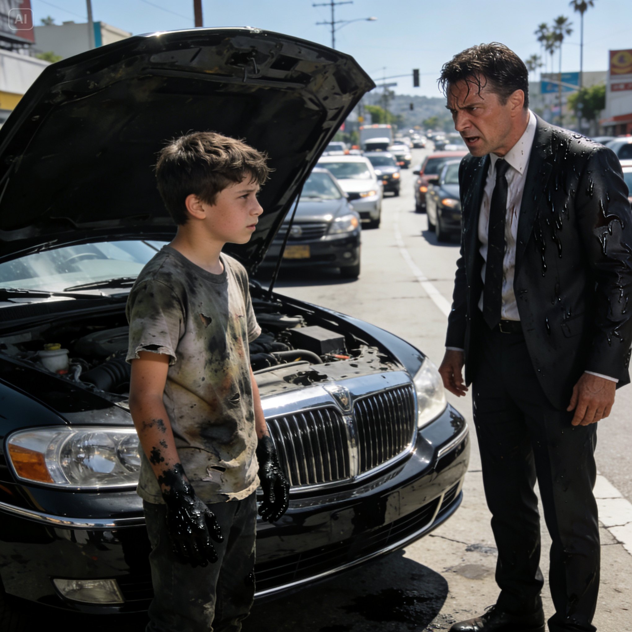 I actually laughed out loud when a dirt-covered street kid offered to fix my dead Rolls-Royce in dead-stop traffic.