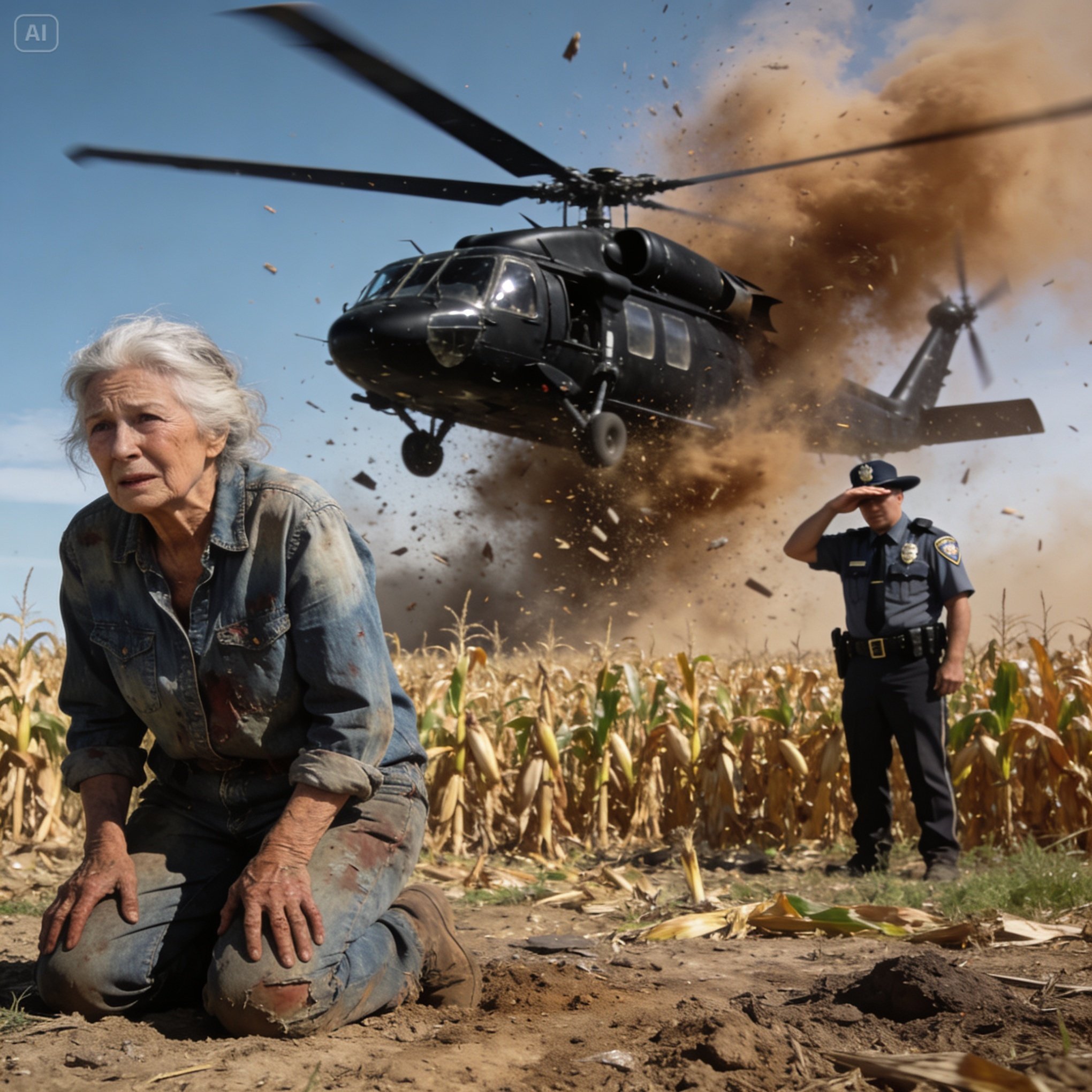I fed a starving, nameless boy twenty years ago, and today he returned to stop my brutal farm eviction.